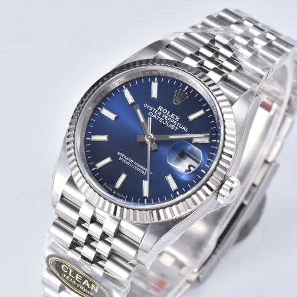 Datejust 36 126234 Bright Blue Dial with Stick Marker in Steel in Jubilee Bracelet - Image 3