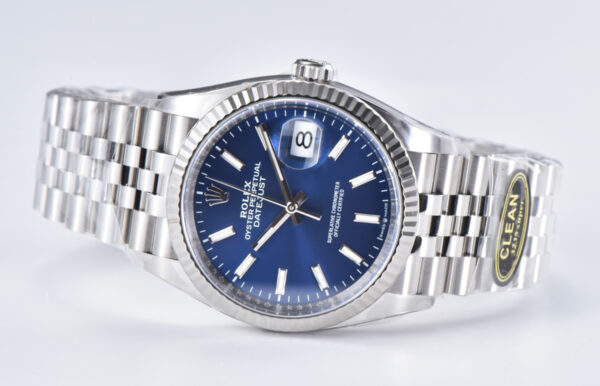 Datejust 36 126234 Bright Blue Dial with Stick Marker in Steel in Jubilee Bracelet - Image 4