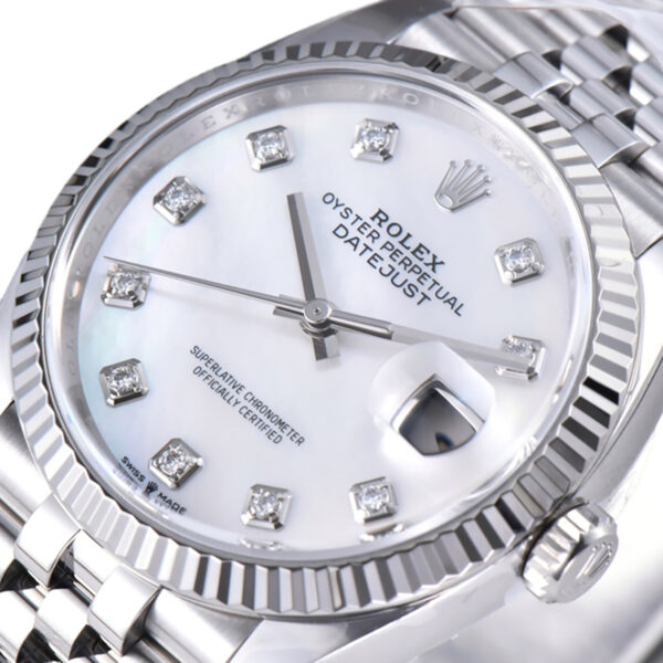 Datejust 36 126234 White MOP Dial with Diamond Marker in Steel in Jubilee Bracelet - Image 3