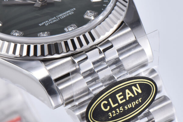 Datejust 36 126334 Olive Green Dial with Diamond Marker on Jubilee Bracelet - Image 7