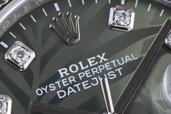 Datejust 36 126334 Olive Green Dial with Diamond Marker on Jubilee Bracelet - Image 4