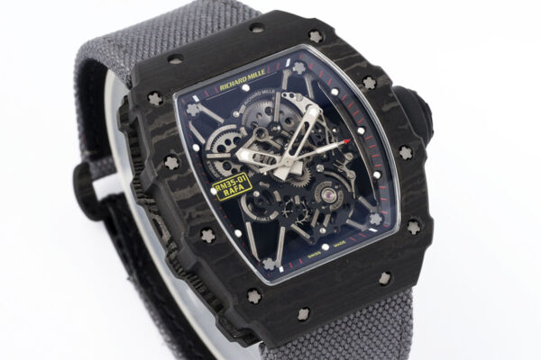 RM 035-01 Rafael Nadal NTPT Carbon on Grey Nylon Strap (Sonic) - Image 2