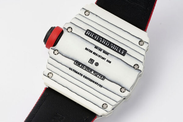 RM 035-01 Rafael Nadal White NTPT on Red Nylon Strap (Sonic) - Image 8