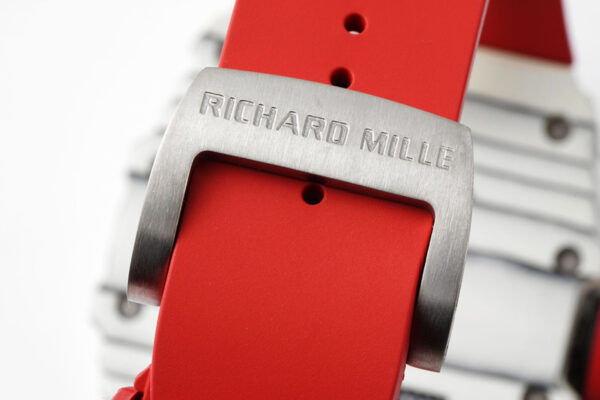 RM 035-01 Rafael Nadal White NTPT on Red Rubber Strap (Sonic) - Image 9
