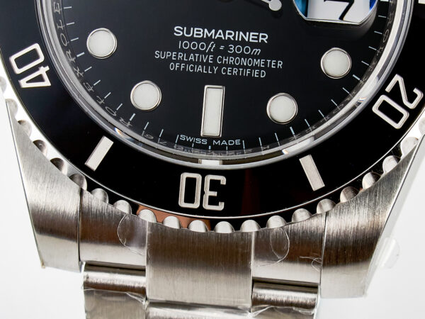 Submariner 116610 LN Black Ceramic ZZF 1:1 Best Edition 904L SS Case and Bracelet VS3135 V3 - Image 12