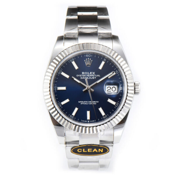 Datejust 36mm CF 126334 Blue Dial Stick Markers on Oyster Bracelet - Image 2