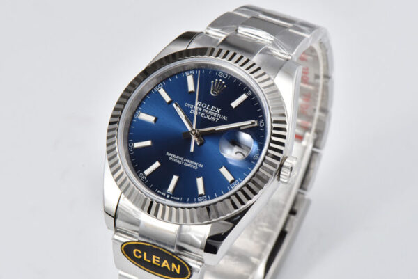 Datejust 36mm CF 126334 Blue Dial Stick Markers on Oyster Bracelet - Image 3