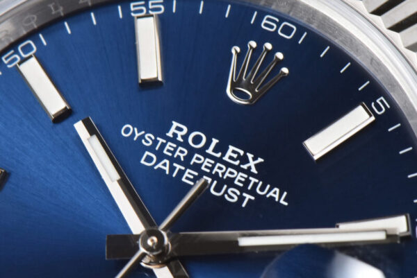 Datejust 36mm CF 126334 Blue Dial Stick Markers on Oyster Bracelet - Image 7