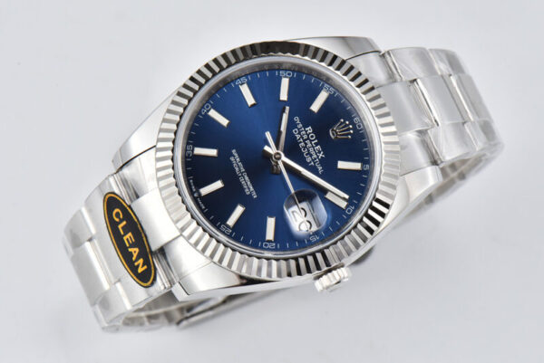 Datejust 36mm CF 126334 Blue Dial Stick Markers on Oyster Bracelet - Image 4