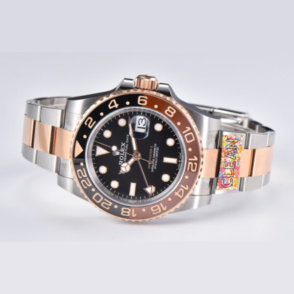 GMT Master II 126715 CHNR Clean Factory “Rootbeer” in Rose Gold and Steel - Image 6