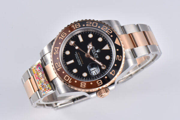 GMT Master II 126715 CHNR Clean Factory “Rootbeer” in Rose Gold and Steel - Image 7