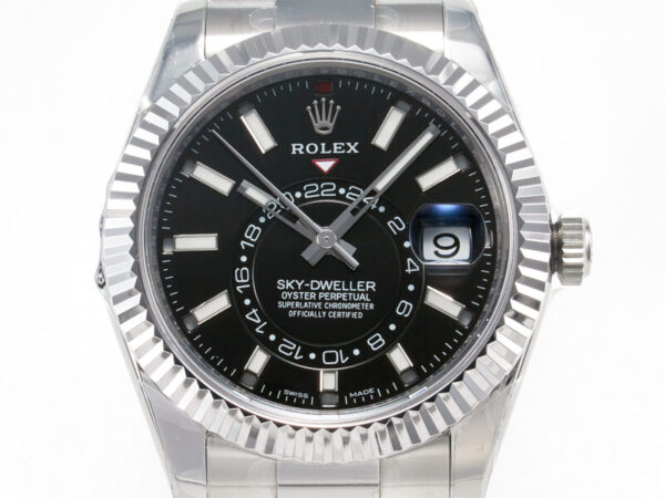 Sky-Dweller 326934 904L SS ZF 1:1 Best Edition Black Dial on SS Bracelet A2824 - Image 3