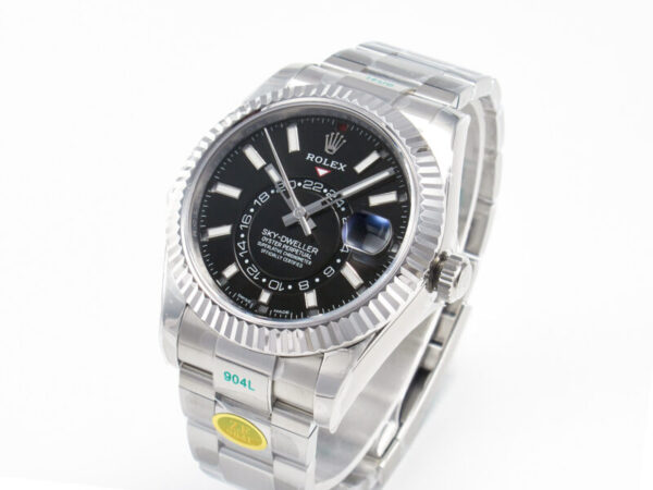Sky-Dweller 326934 904L SS ZF 1:1 Best Edition Black Dial on SS Bracelet A2824 - Image 4