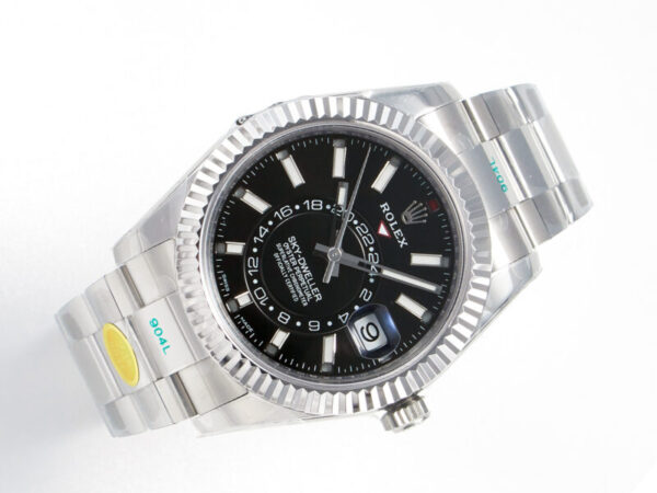Sky-Dweller 326934 904L SS ZF 1:1 Best Edition Black Dial on SS Bracelet A2824 - Image 5