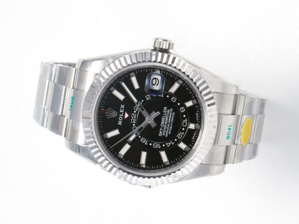 Sky-Dweller 326934 904L SS ZF 1:1 Best Edition Black Dial on SS Bracelet A2824 - Image 6