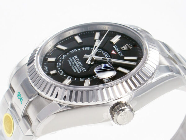 Sky-Dweller 326934 904L SS ZF 1:1 Best Edition Black Dial on SS Bracelet A2824 - Image 14