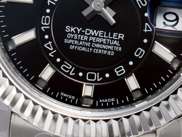 Sky-Dweller 326934 904L SS ZF 1:1 Best Edition Black Dial on SS Bracelet A2824 - Image 10