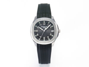 Aquanaut 5167A SS ZF 1:1 Best Edition Black Dial on Black Rubber Strap A324 Super Clone（New clasp）