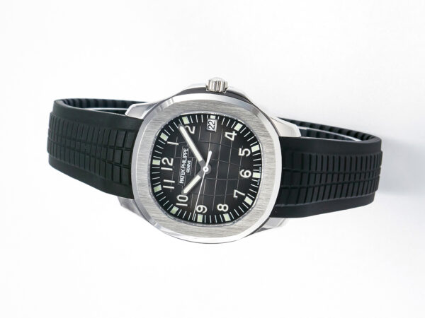 Aquanaut 5167 40mm SS 3KF 1:1 Best Edition Black Dial on Black Rubber Strap A330 Super Clone V3 - Image 6