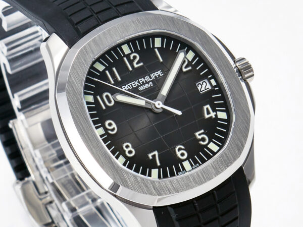 Aquanaut 5167 40mm SS 3KF 1:1 Best Edition Black Dial on Black Rubber Strap A330 Super Clone V3 - Image 4