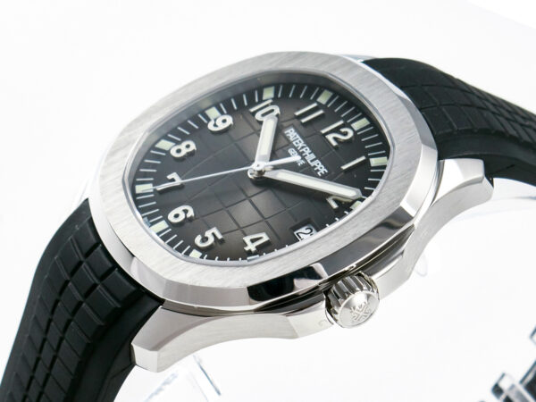 Aquanaut 5167 40mm SS 3KF 1:1 Best Edition Black Dial on Black Rubber Strap A330 Super Clone V3 - Image 8