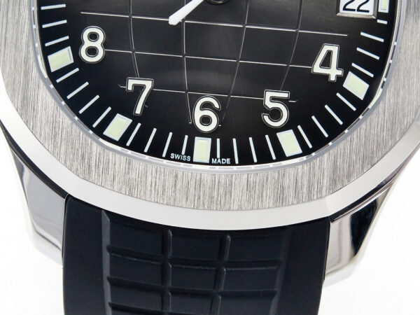 Aquanaut 5167 40mm SS 3KF 1:1 Best Edition Black Dial on Black Rubber Strap A330 Super Clone V3 - Image 10