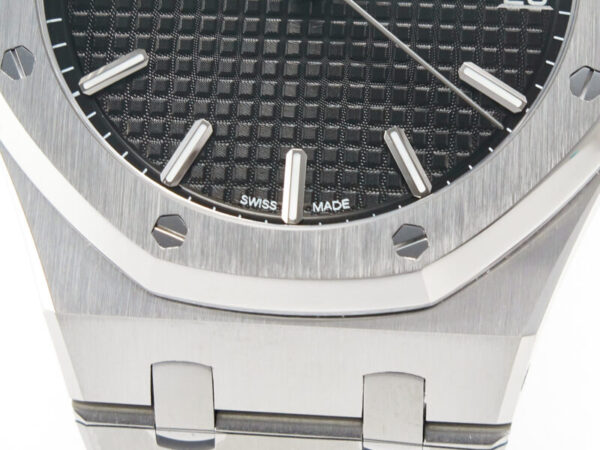 Royal Oak 41mm 15500 SS ZF 1:1 Best Edition Black Textured Dial on SS Bracelet SA4302 Super Clone V3 - Image 8