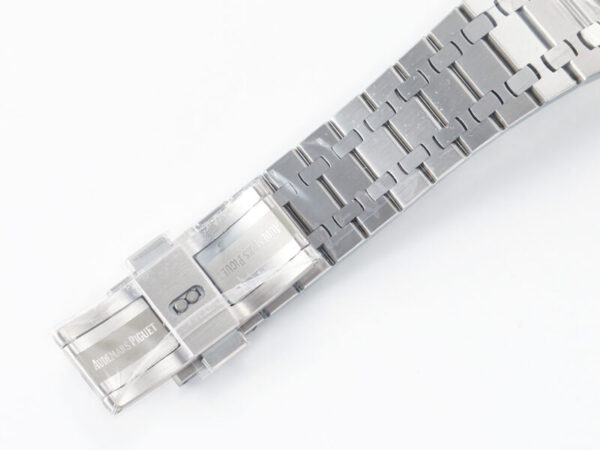 Royal Oak 41mm 15500 SS ZF 1:1 Best Edition Black Textured Dial on SS Bracelet SA4302 Super Clone V3 - Image 11