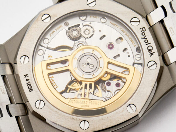 Royal Oak 41mm 15500 SS ZF 1:1 Best Edition Black Textured Dial on SS Bracelet SA4302 Super Clone V3 - Image 12