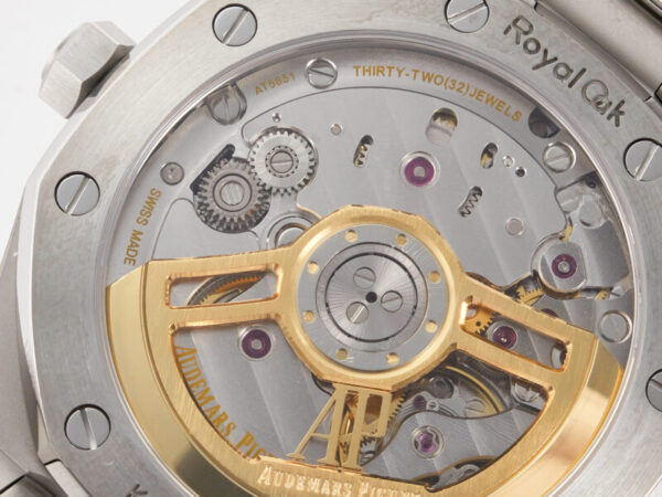 Royal Oak 41mm 15500 SS ZF 1:1 Best Edition Black Textured Dial on SS Bracelet SA4302 Super Clone V3 - Image 15
