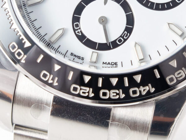 Daytona Panda 116500 Clean Factory 1:1 Best Edition 904L SS Case and Bracelet White Dial SH4131 - Image 13