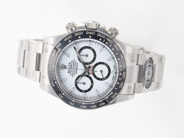 Daytona Panda 116500 Clean Factory 1:1 Best Edition 904L SS Case and Bracelet White Dial SH4131 - Image 5