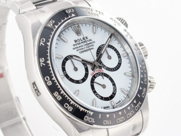Daytona Panda 116500 Clean Factory 1:1 Best Edition 904L SS Case and Bracelet White Dial SH4131 - Image 4