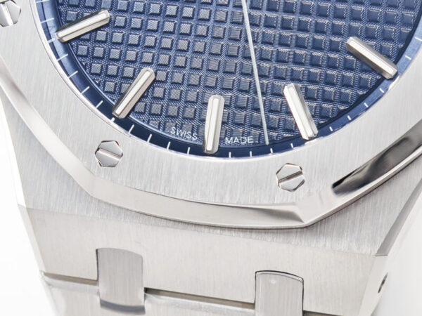 Royal Oak 41mm 15500 SS ZF 1:1 Best Edition Blue Textured Dial on SS Bracelet SA4302 Super Clone V3 - Image 10