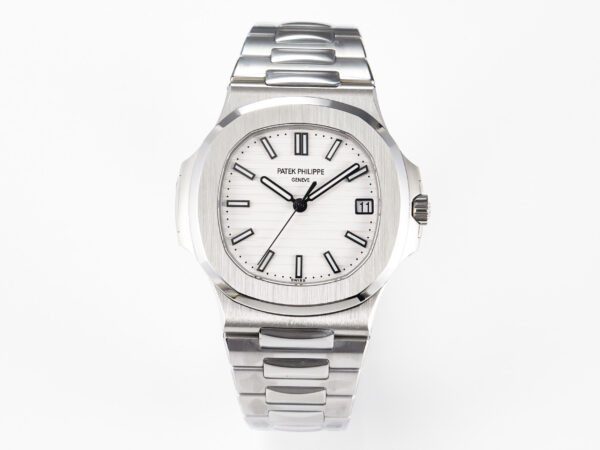 Nautilus 5711 3KF 1:1 Best Edition White Dial on SS Bracelet A324 Super Clone V2 - Image 2