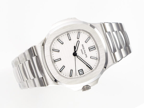 Nautilus 5711 3KF 1:1 Best Edition White Dial on SS Bracelet A324 Super Clone V2 - Image 5