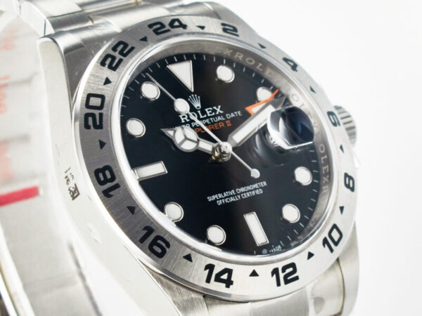 Explorer II 42mm 226570 904L SS VSF 1:1 Best Edition Black Dial on Bracelet DD3285 CHS - Image 5