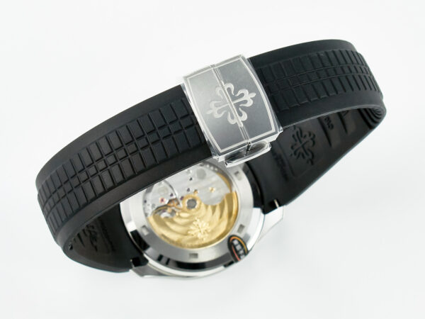 Aquanaut 5167A SS ZF 1:1 Best Edition Black Dial on Black Rubber Strap A324 Super Clone（New clasp） - Image 21