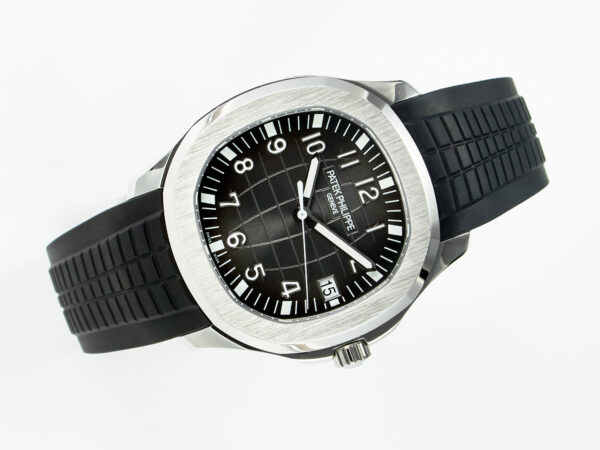 Aquanaut 5167A SS ZF 1:1 Best Edition Black Dial on Black Rubber Strap A324 Super Clone（New clasp） - Image 7