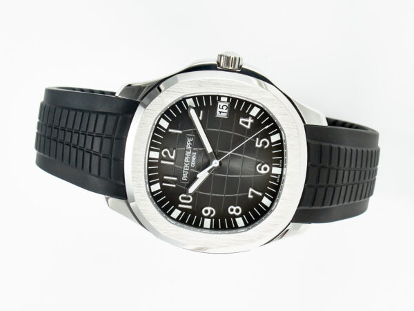 Aquanaut 5167A SS ZF 1:1 Best Edition Black Dial on Black Rubber Strap A324 Super Clone（New clasp） - Image 8
