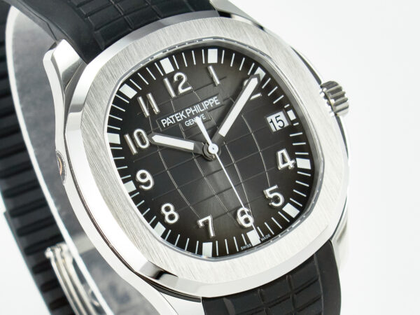 Aquanaut 5167A SS ZF 1:1 Best Edition Black Dial on Black Rubber Strap A324 Super Clone（New clasp） - Image 5