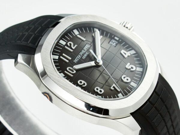 Aquanaut 5167A SS ZF 1:1 Best Edition Black Dial on Black Rubber Strap A324 Super Clone（New clasp） - Image 6