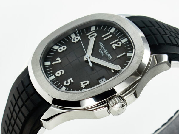 Aquanaut 5167A SS ZF 1:1 Best Edition Black Dial on Black Rubber Strap A324 Super Clone（New clasp） - Image 9