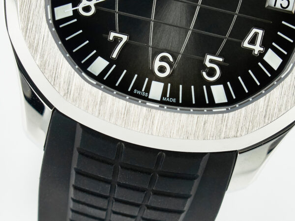 Aquanaut 5167A SS ZF 1:1 Best Edition Black Dial on Black Rubber Strap A324 Super Clone（New clasp） - Image 13