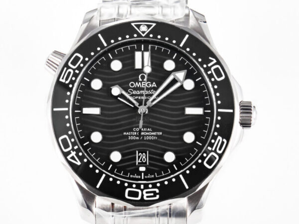 Seamaster Diver 300M VSF 1:1 Best Edition Black Ceramic Black Dial on SS Bracelet A8800 V2 - Image 5