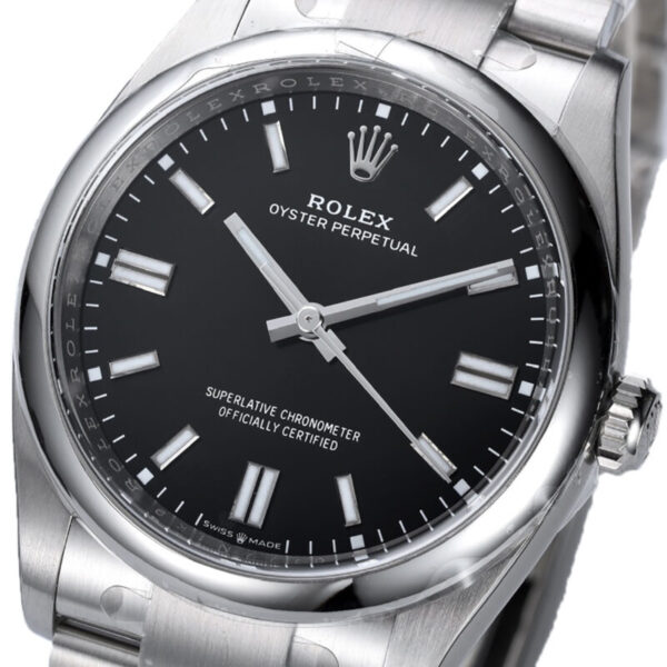 Clean Factory Rolex Oyster Perpetual 36mm Bright Black Dial 124300 - Image 3